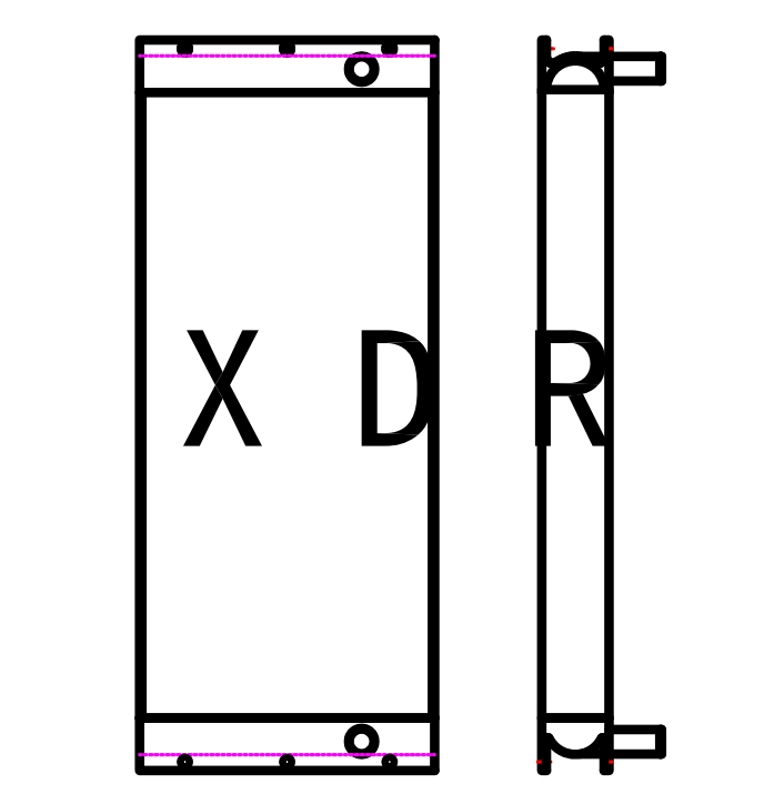 Hydraulic oil Cooling radiator  for CAT:320E