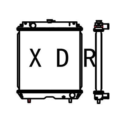 YXC 20 Water radiator for Kubota