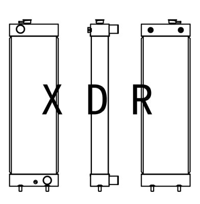 Water Radiator For Kobelco130-8 Excavator