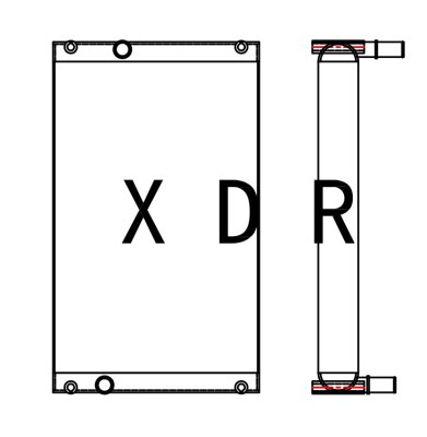 Hydraulic Oil Cooling Radiator Matching Caterpillar336GC