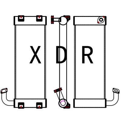  Hitachi130-5A Hydraulic Oil Radiator 