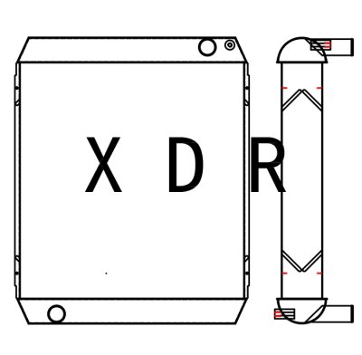 Water Radiator Compatible With Hyundai485/505