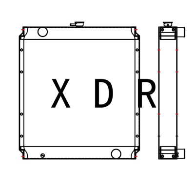 Cat YXC307C Water Radiator 