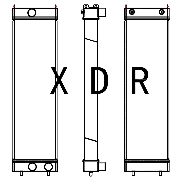 Replacement Radiator for Hitachi490R
