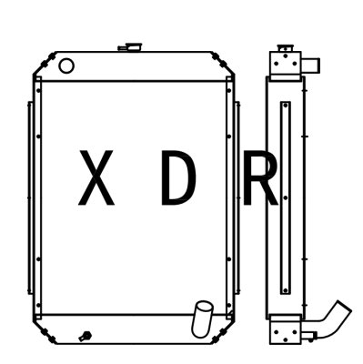  Water Radiator for Excavator Hyundai110-7