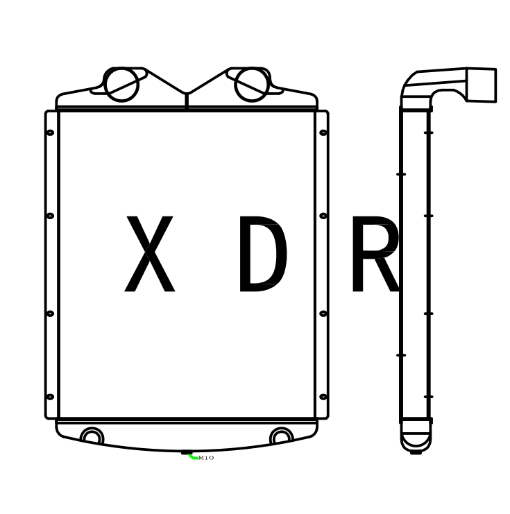Radiador de aire para Caterpillar Excavator Modelo: YXC330C