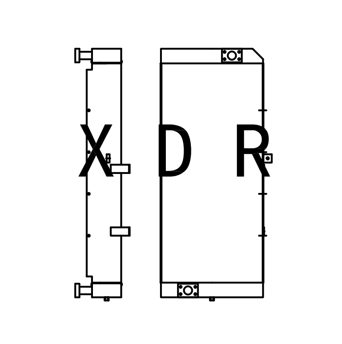 Hydraulic Oil Radiator For Excavator Hitachi300-5