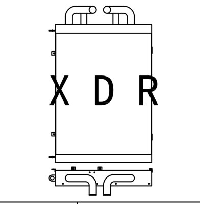Hydraulic Oil cooler for Hyundai455-7 old version