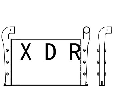 Air Radiator for Excavator Hitachi 490