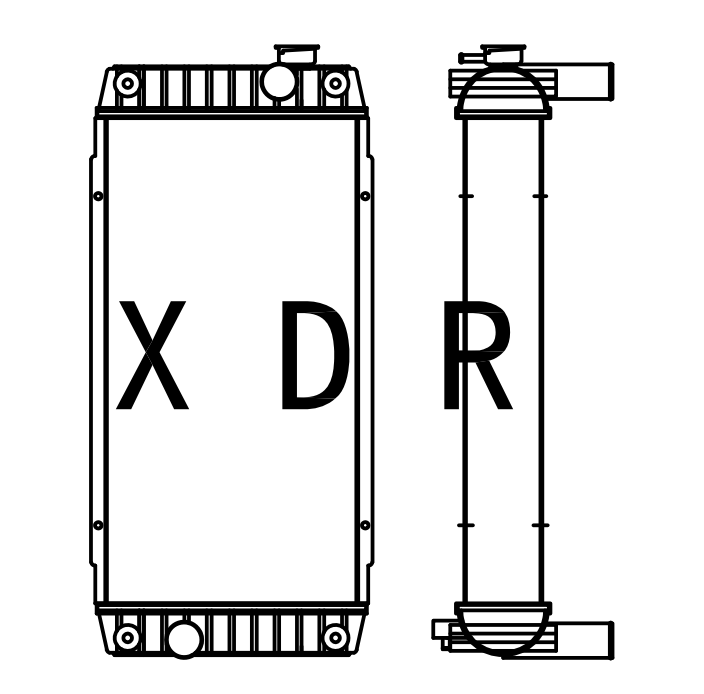 Water Tank For Volvo55 Excavator