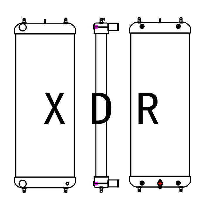Радиатор для Hitachi 250-5A