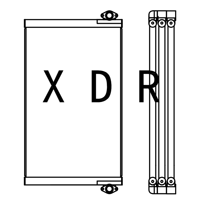 Hydraulic Oil Radiator for Hitachi 870 Excavator 