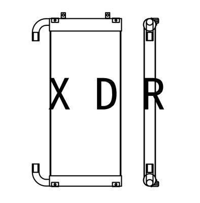 Hydraulic Oil Radiator for Excavator Hitachi360H-3