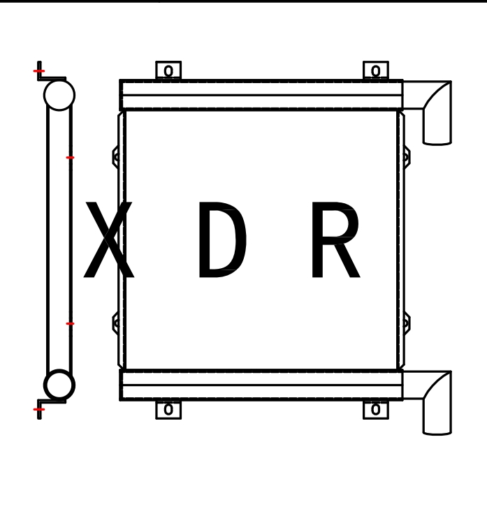  Hydraulic Oil Cooler for Caterpillar 308C Excavator 