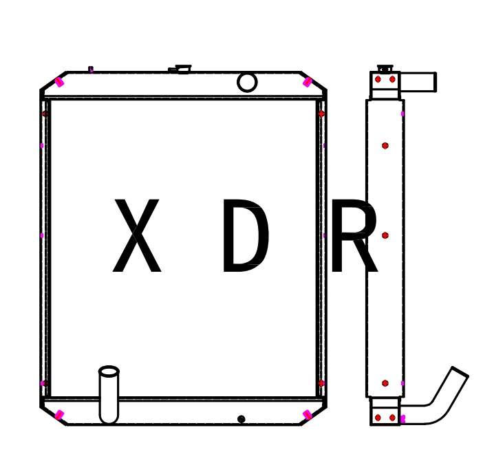 Radiator Compatible With Hyundai375-7rd