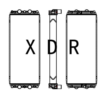 Caterpillar Model YXC349 Water Radiator