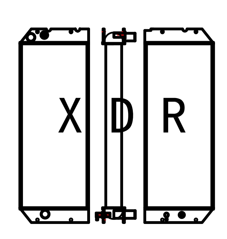 Radiador de agua Caterpillar320E Excavator