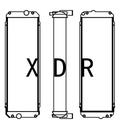Water Radiator Compatible With Hyundai485
