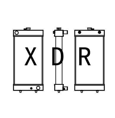 Water Radiator For Kobelco60-8Excavator