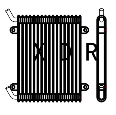 radiator for Hitachi650/470-3