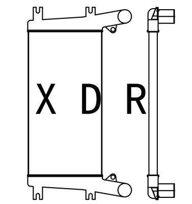 Air Radiator for Caterpillar Excavator Model:YXC345new model 