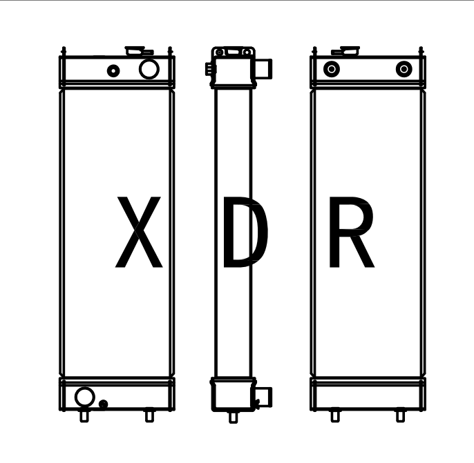 Water Radiator Compatible With Kobelco230-8 Excavator