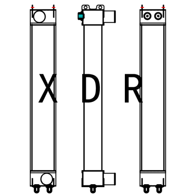 Air Radiator Compatible With Kobelco460-8