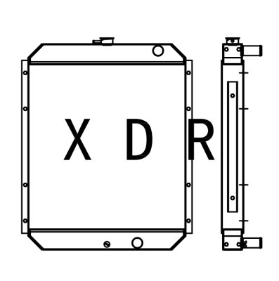 Water Radiator for Excavator Hyundai80-7