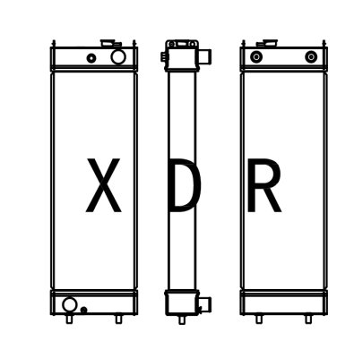 Water Radiator For Kobelco200-7 Excavator