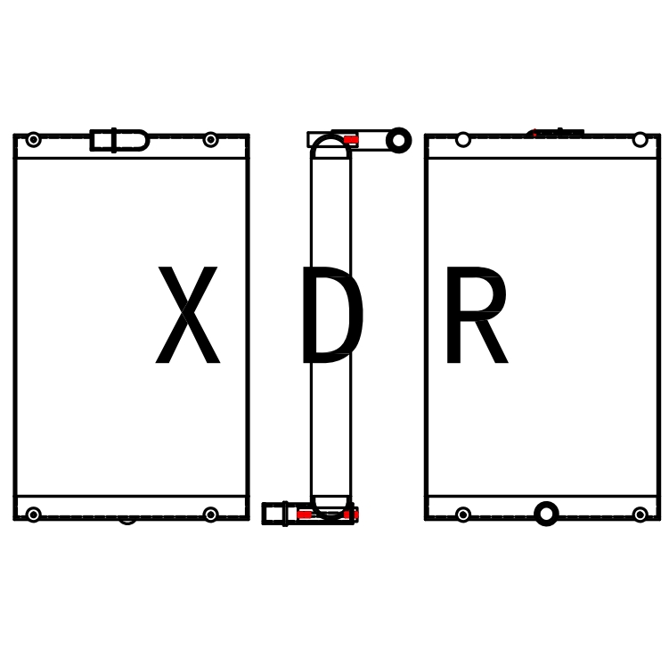 Enfriador de aceite hidráulico utilizado para Caterpillar320DX