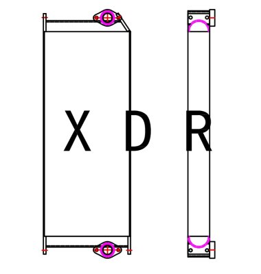 Radiador de aceite hidráulico para Caterpillar Excavator 313d2