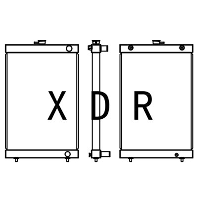 Water Radiator for Excavator Hyundai55-7 new version