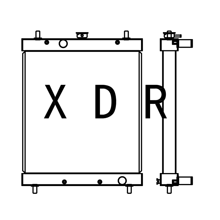 Hitachi 75 Water Radiator 
