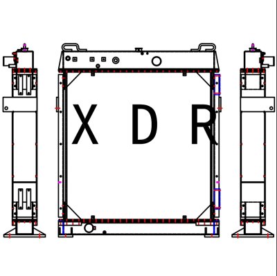 Replacement Radiator for Hitachi1200-6