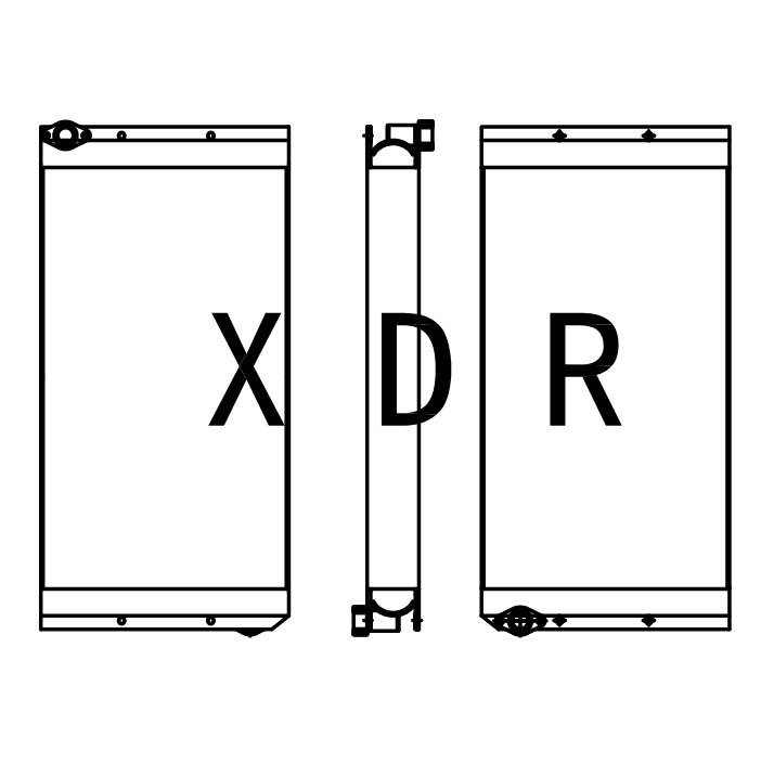  Hydraulic Oil Radiator for Caterpillar Excavator 324