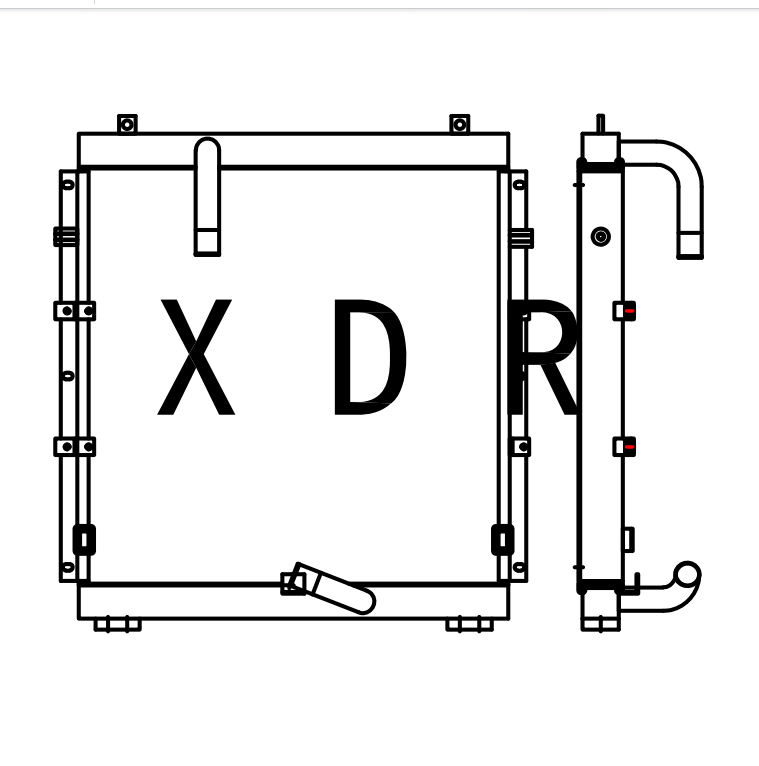 Radiator For Kobelco200-3