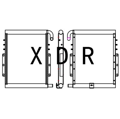 Hydraulic Oil cooler for Hyundai55-7