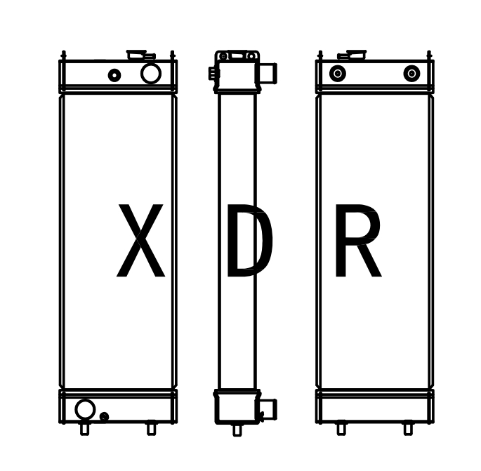 Water Radiator forKobelco220-8 Excavator