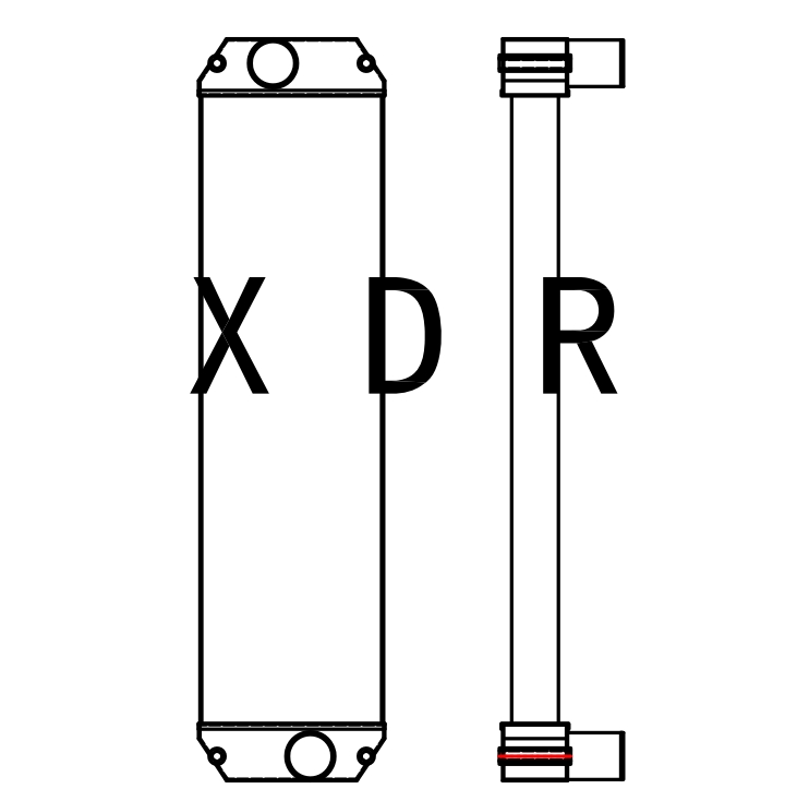 Air Radiator for Excavator Caterpillar 374F