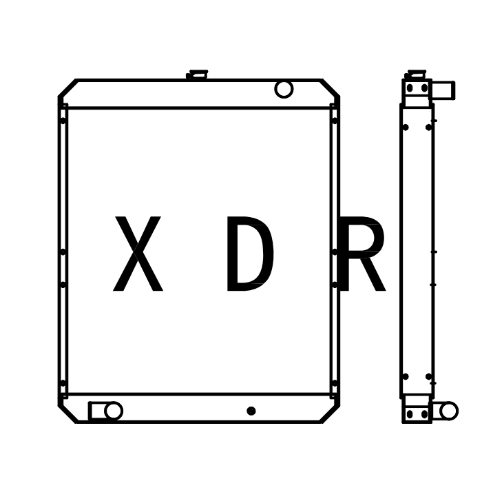 Water Radiator For HItachi220-5