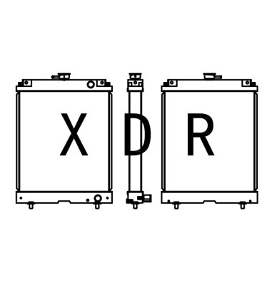 Water Radiator Compatible With Kobelco30 Excavator