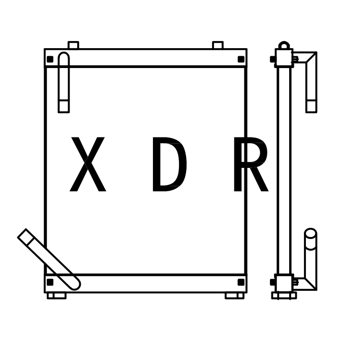Hydraulic Oil Radiator for Hitachi220-5