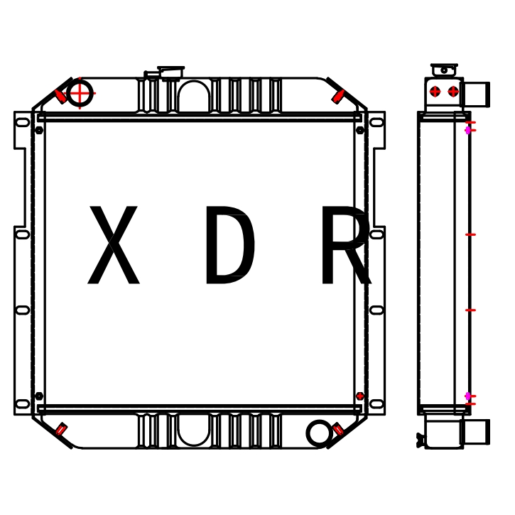 Water Radiator Compatible With CaterpillarYXC120B