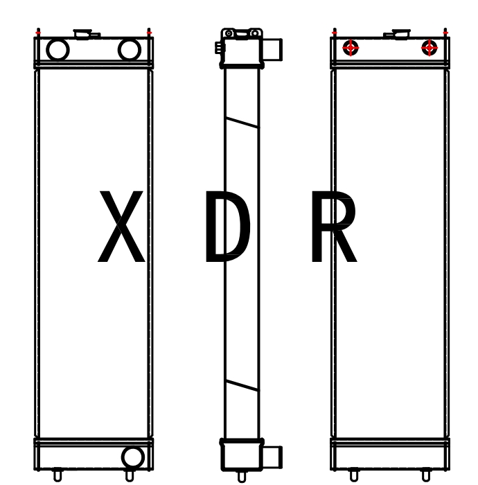 Aftermarket Radiator for Hitachi 490L