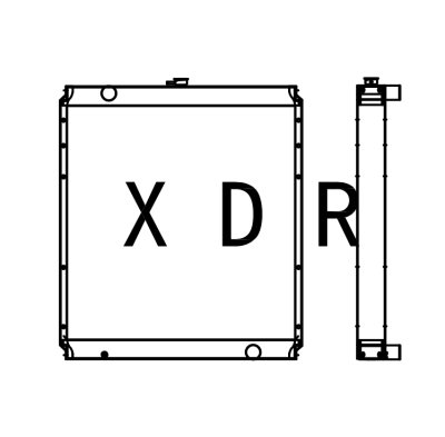 CAT. YXC320C radiator