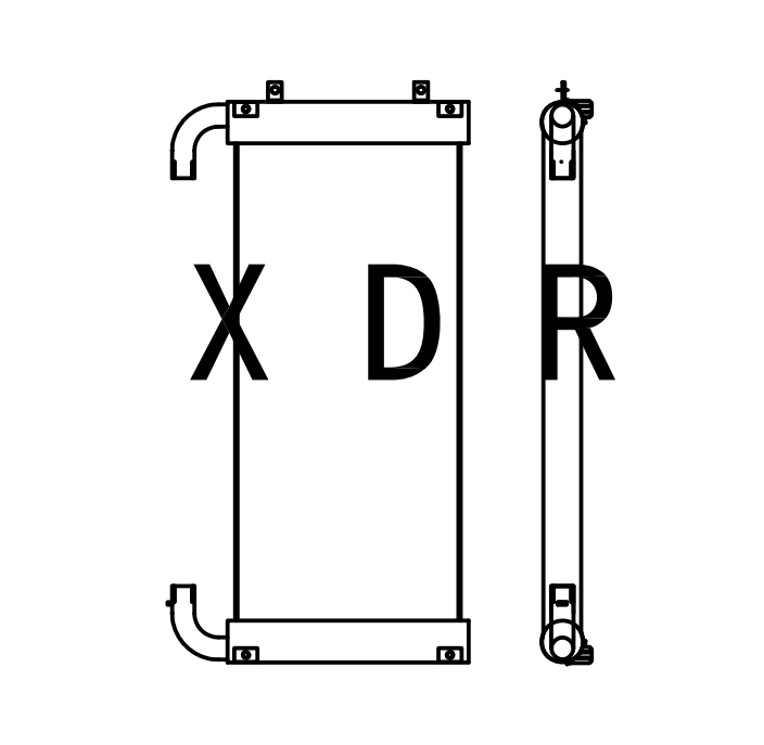 Hydraulic Oil Radiator For Excavator Hitachi330-3