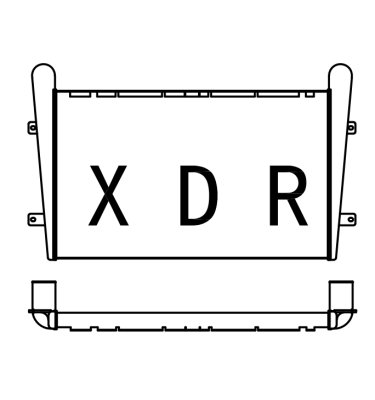 Air radiator for Caterpillar YXC349
