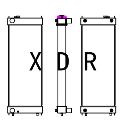 Radiator For Hitachi 400-8 Excavator 