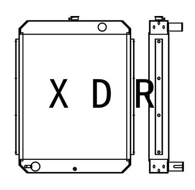 Water Radiator Compatible With Hyundai200-5