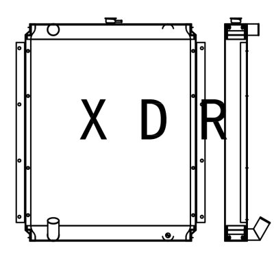 Replacement Water Radiator For Kato 1023 